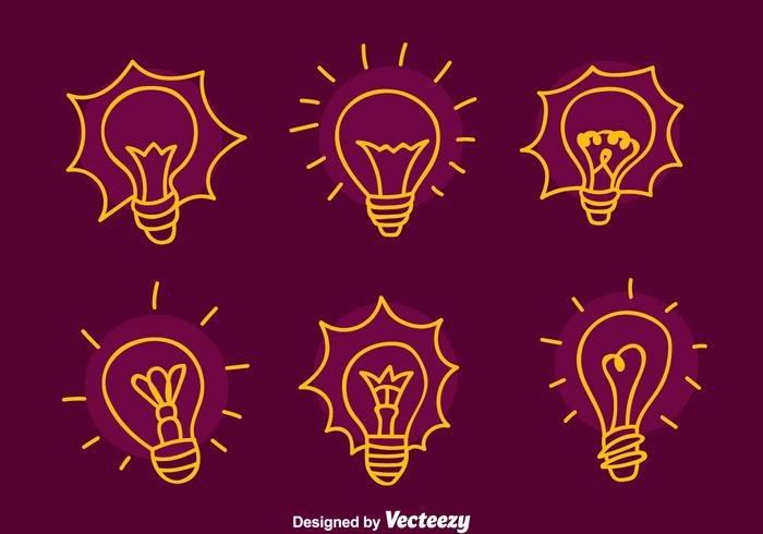 Sketch Light Bulb Vectors