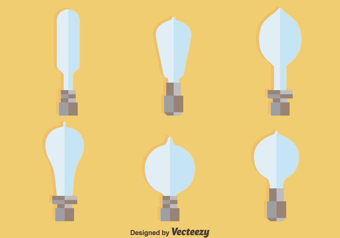 Flat Light Bulb Vectors