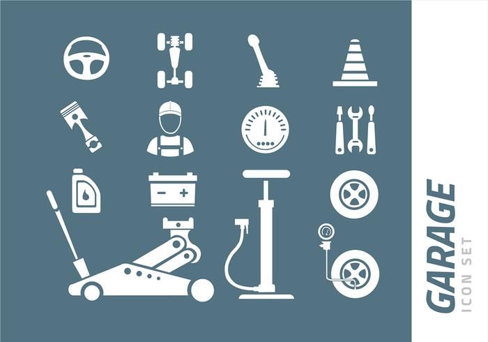 Garage Icon Set vector