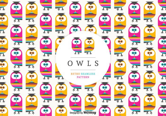 Retro Owls Seamless Vector Pattern Retro Owls Seamless Vector Pattern