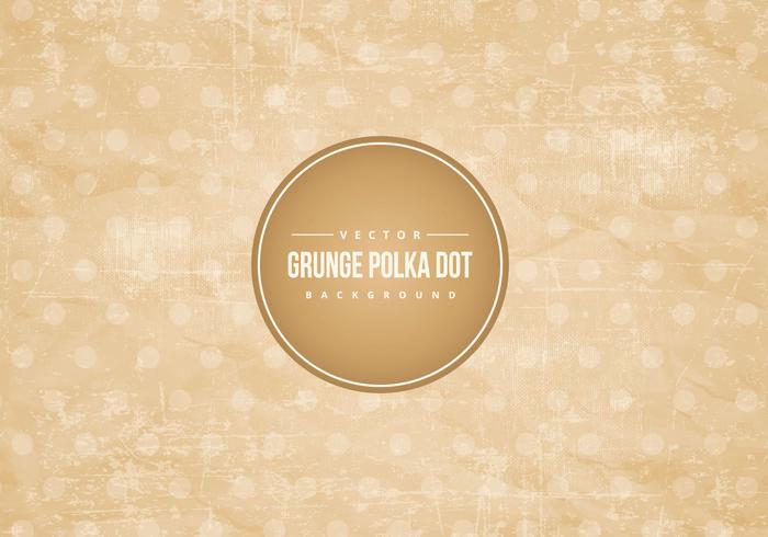 Grunge Polka Dot Background vector