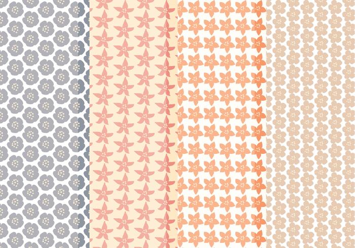 Vector Collection of Floral Patterns Vector Collection of Floral Patterns