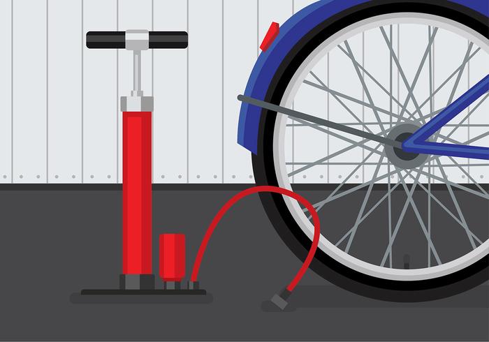 Air Pump Bicycle Vector