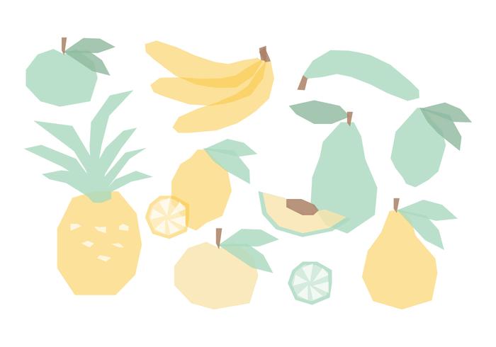 Vectorial Colección de mano Frutas Drawn vector