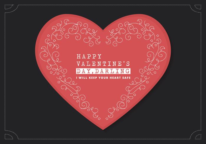 Vector Illustration of Delicate Heart Vector Illustration of Delicate Heart