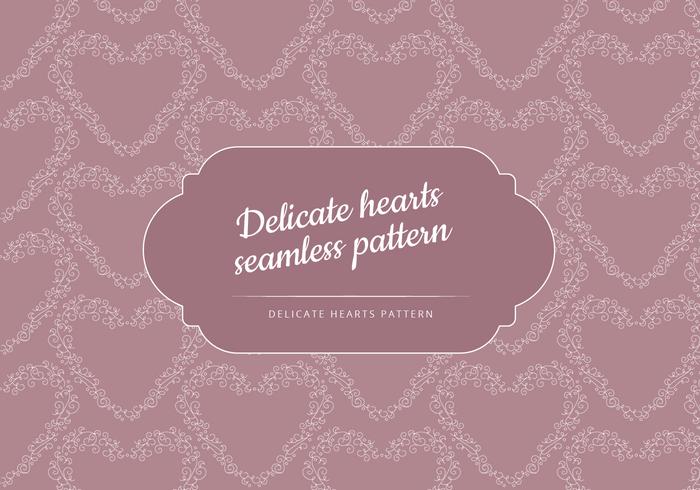 Vector Seamless Patter of a Delicate Heart