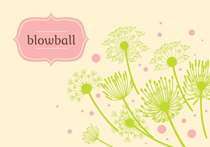 Blowball Background Illustration Vector Blowball Background Illustration Vector