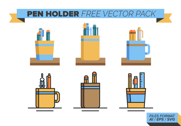 Pen Holder Free Vector Pack Pen Holder Free Vector Pack