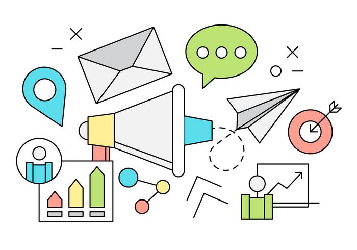 Linear Marketing Vector Icons 140358 Vector Art at Vecteezy