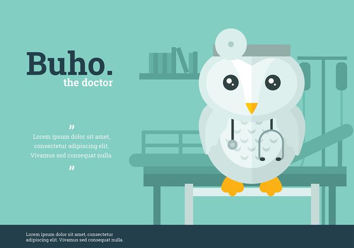 Buho Doctor Character Vector Buho Doctor Character Vector