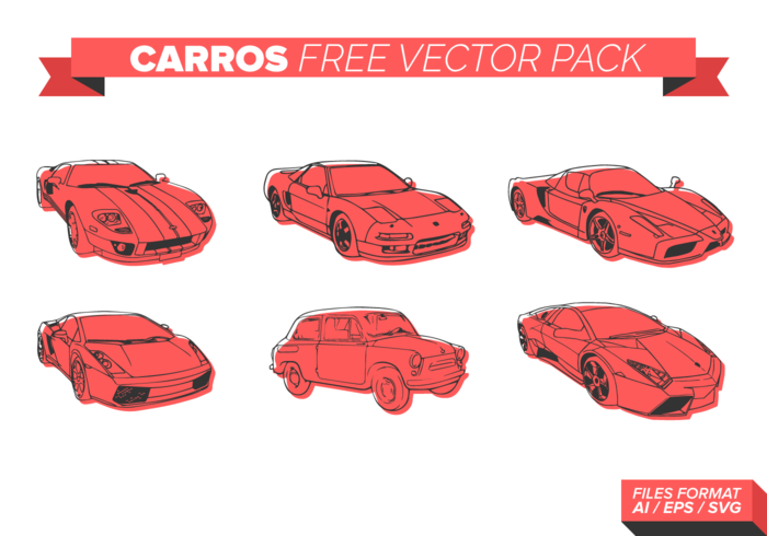Red Carros Free Vector Pack Red Carros Free Vector Pack