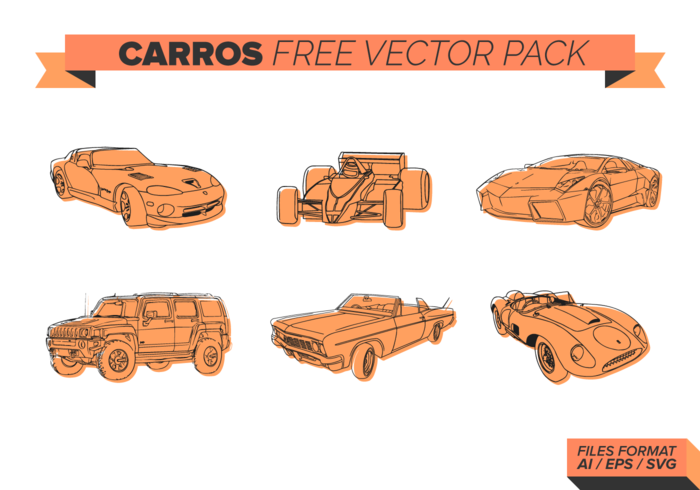 Orange Carros Free Vector Pack Orange Carros Free Vector Pack