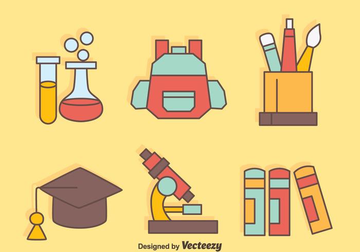 Nice School Equipment Vectors