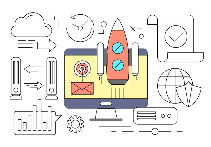 Free Business Startup Concept in Vector