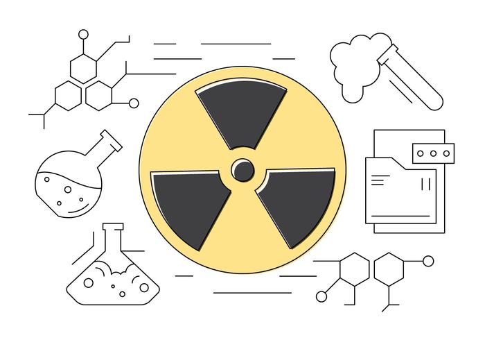 Science and Chemistry Thin Line Icons vector