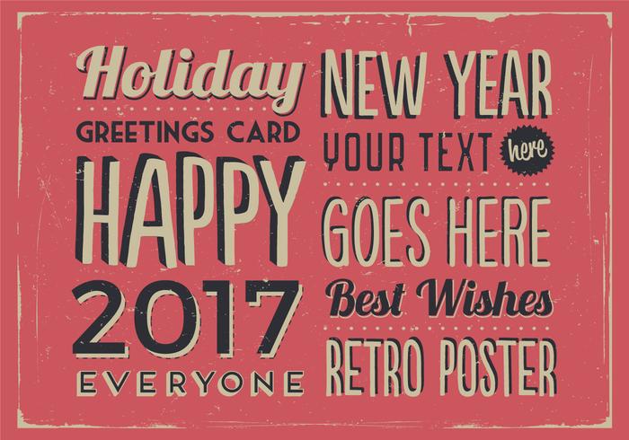 Christmas and New Year Classic Holiday Vector