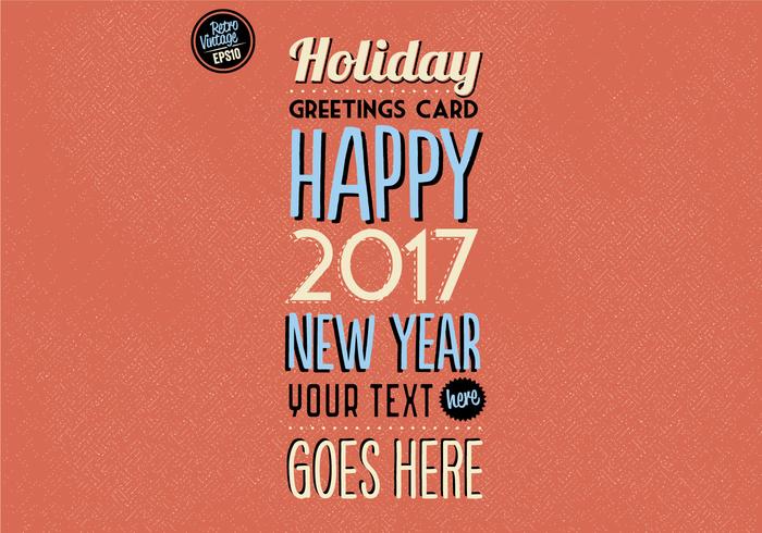 Colorful Holiday Greetings Card Vector