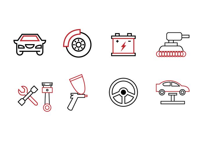 Garage Icon Set vector