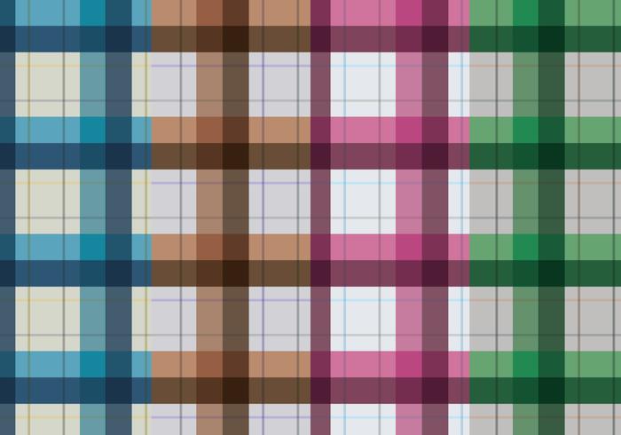 Set Of Flannels vector