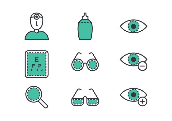 Eye Doctor Linear Icon vector