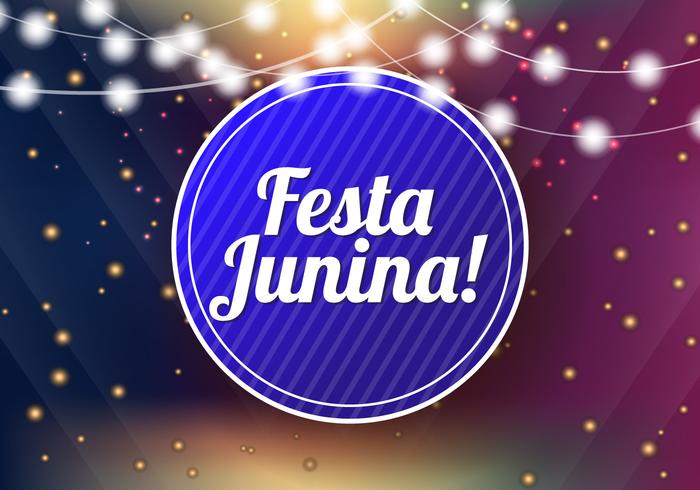 Antecedentes Festa Plantilla Junina vector