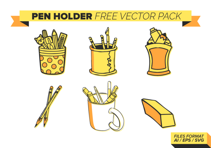 Pen Holder Free Vector Pack Pen Holder Free Vector Pack