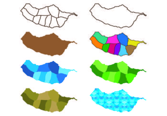 Madeira Map Vectors