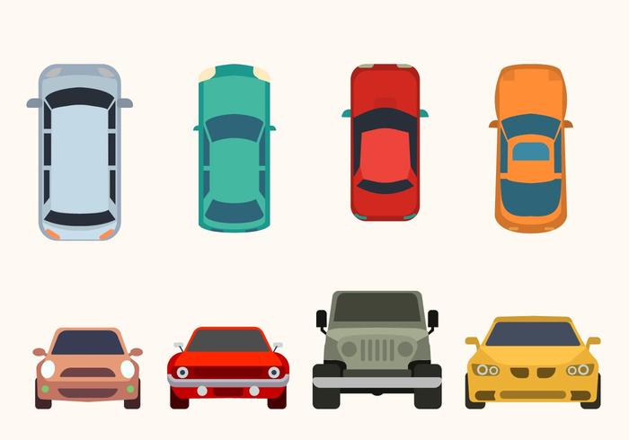 Flat Car Vector Collection