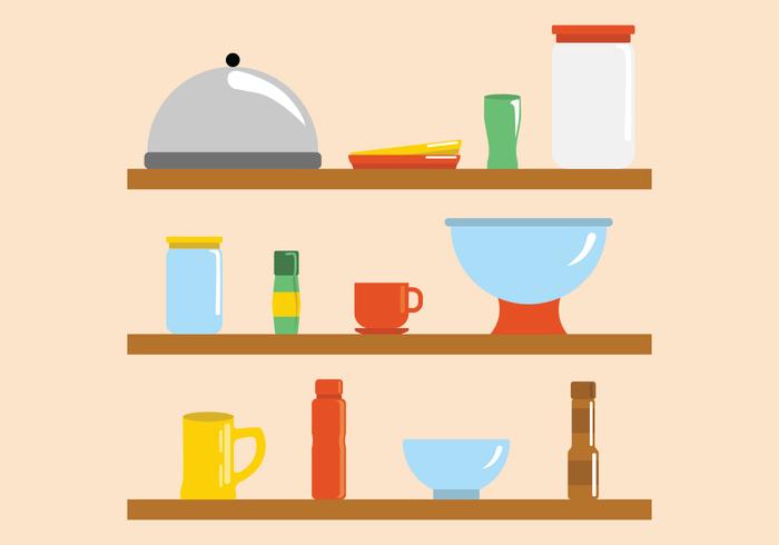 Modern Bright Kitchen Ware Vectors Modern Bright Kitchen Ware Vectors