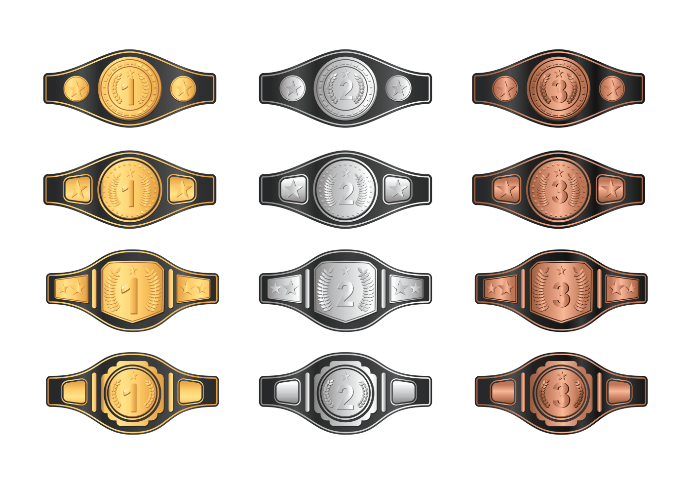 Champion Belt Vector 140764 Vector Art at Vecteezy
