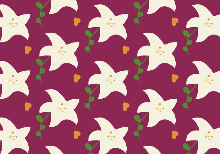 Easter Lily Pattern Background vector