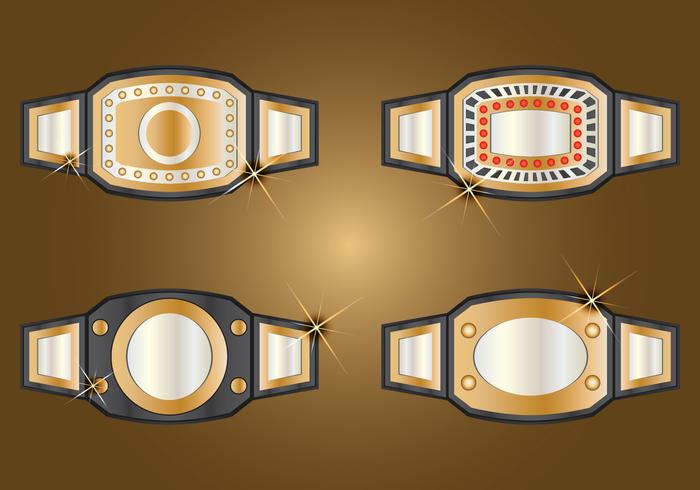 Champion Belt Set vector