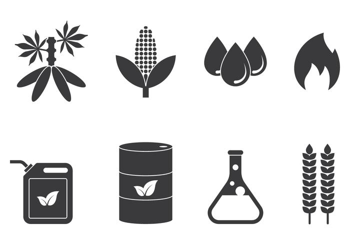 Bio Diesel Icons vector