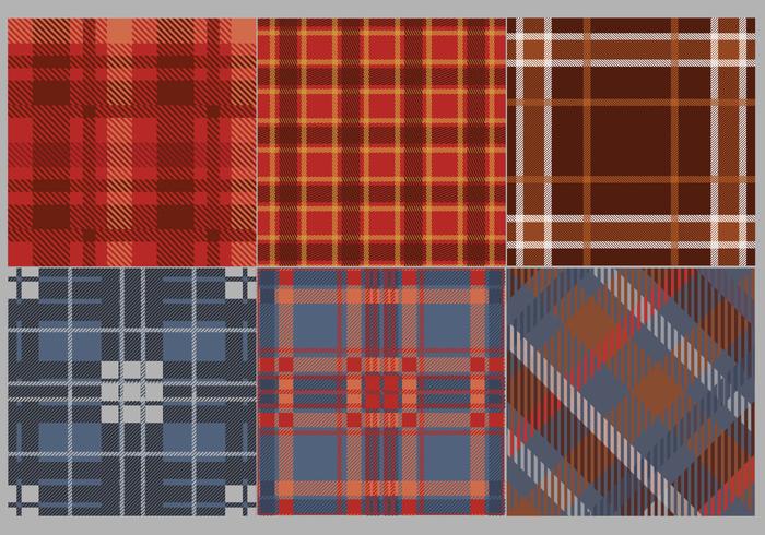 Flannel Fabric Pattern Color Vector Flannel Fabric Pattern Color Vector