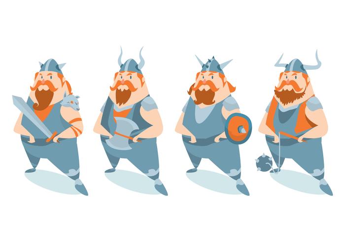 Viking Character Vector Set
