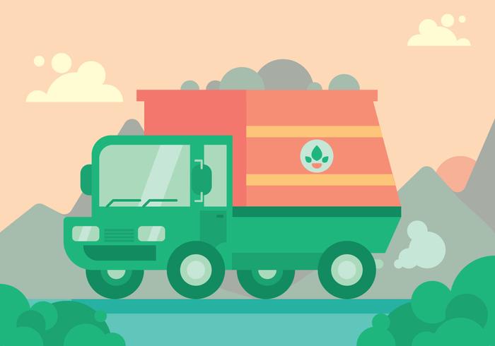 Garbage Truck Vector Set