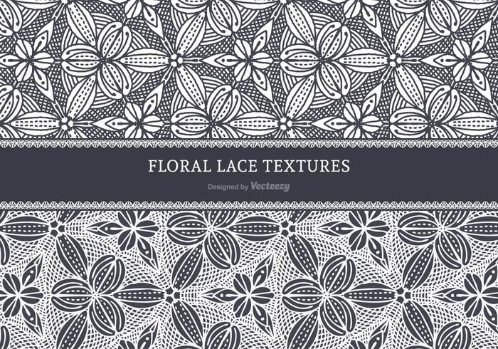 Floral Lace Vector Textures