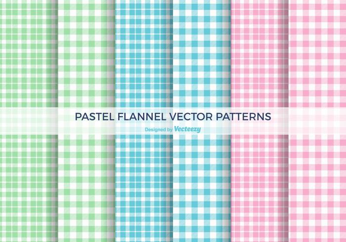 Pastel Flannel Vector Patterns