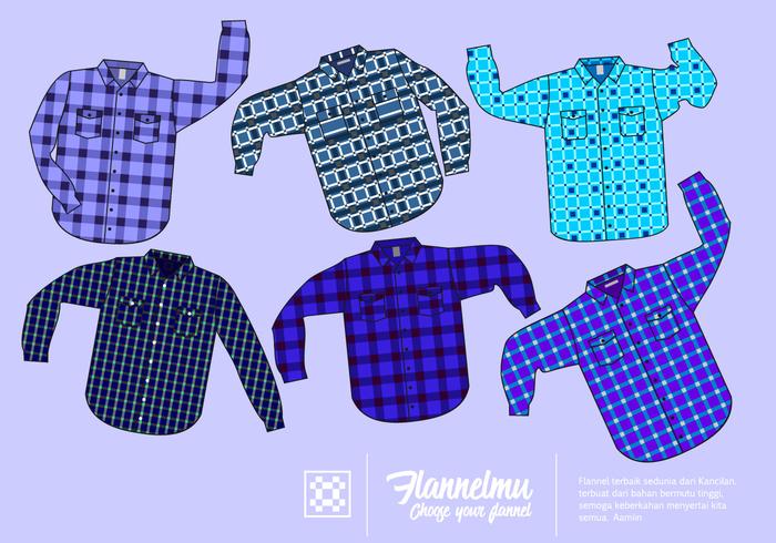 Blue Shirt Flannel Free Vector