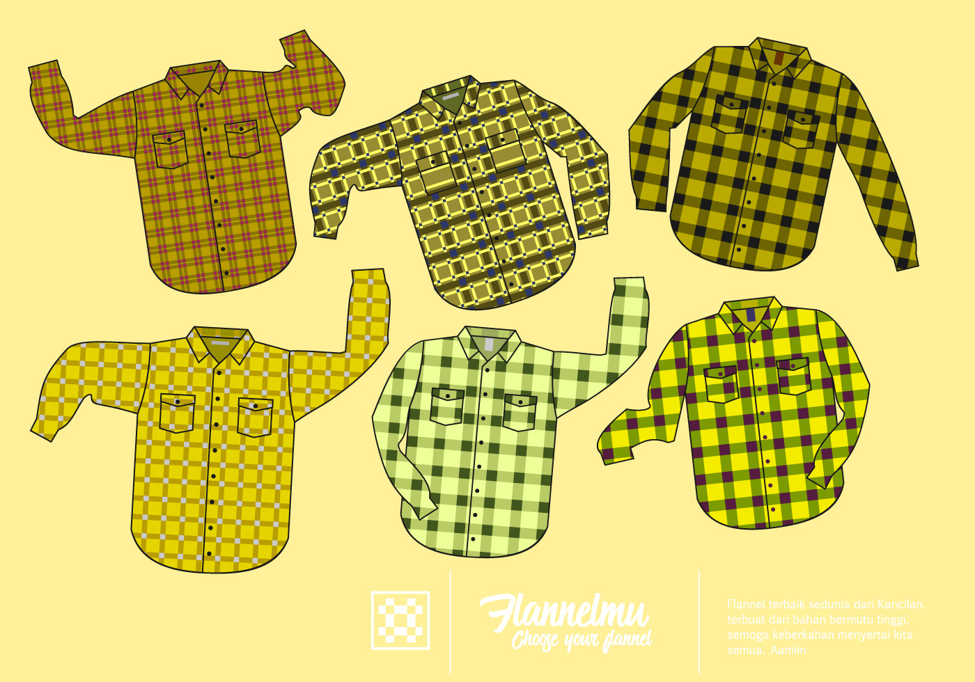 Free Yellow Flannel Shirt Vector 140855 Vector Art at Vecteezy
