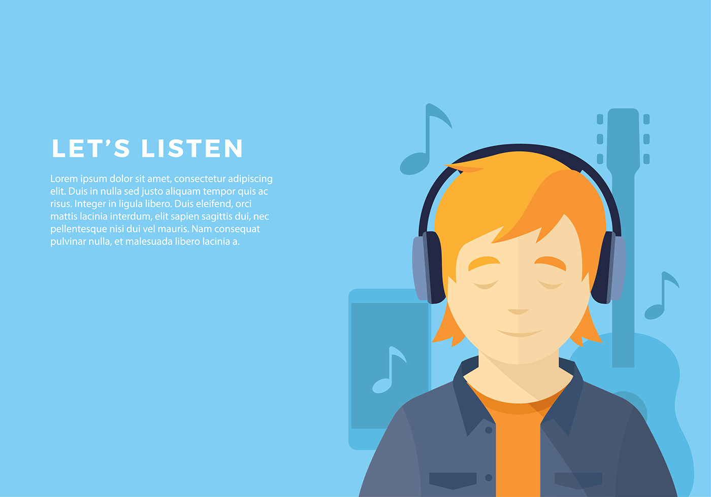 Listening Music Free Vector Art (10,178 Free Downloads)