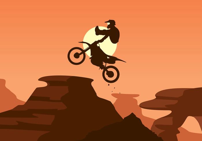 Bike Trail Jump Free Vector