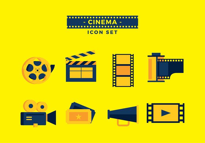 Film Canister Icon Set Vector