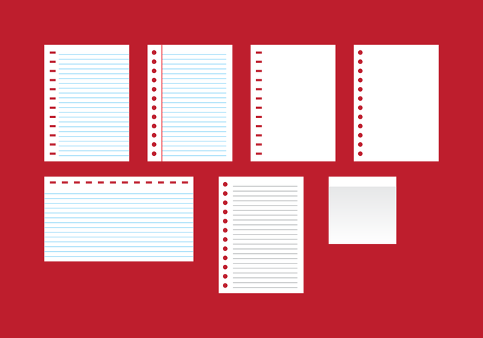 Paper Block Notes Vector