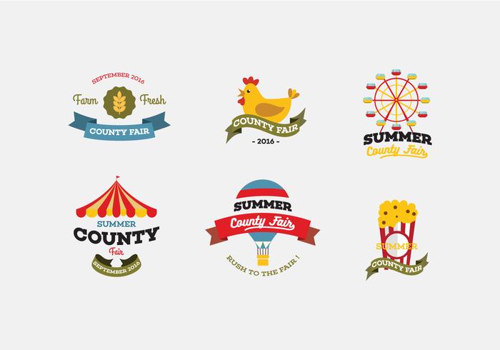 Vector County Fair Icon Set Vector County Fair Icon Set