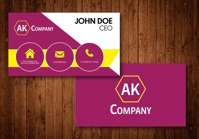 Creative Business Card vector