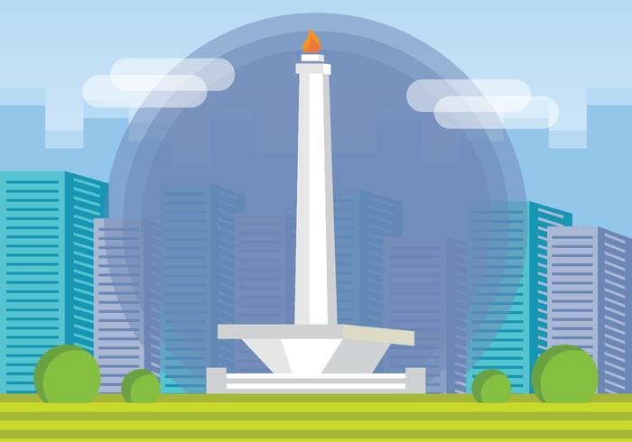Free Monas Monument Vector Free Monas Monument Vector