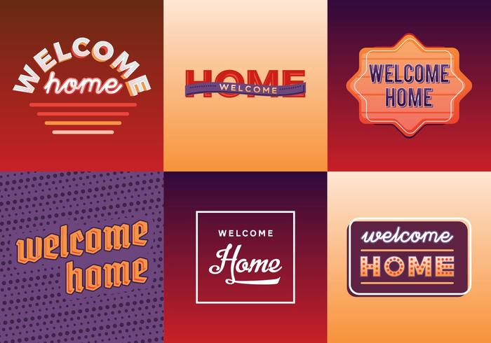 Free Welcome Home Vector Pack