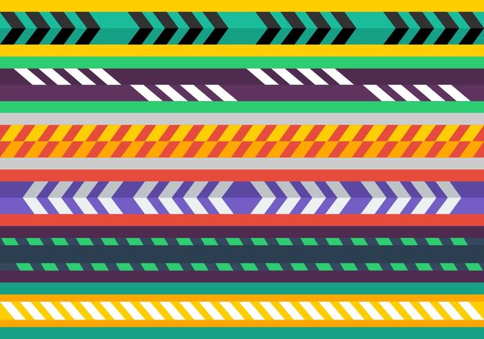 Free Colorful Caution Tape Vectors