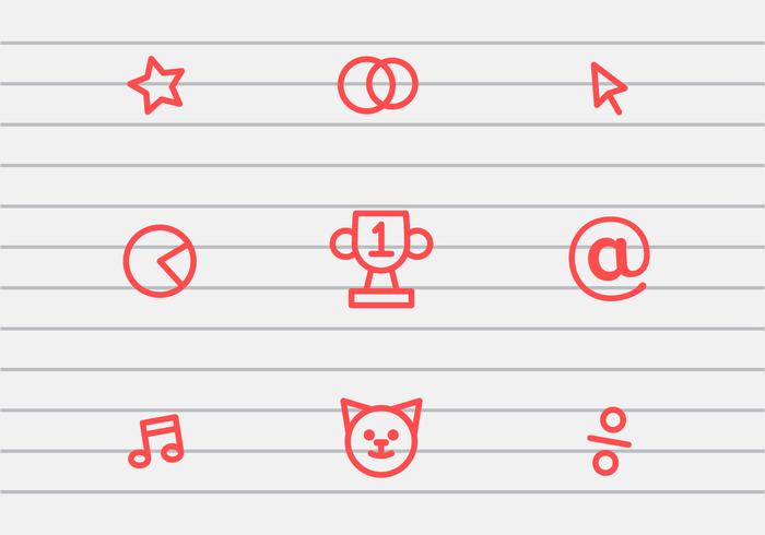 Vector School Stuff Icon Vector School Stuff Icon